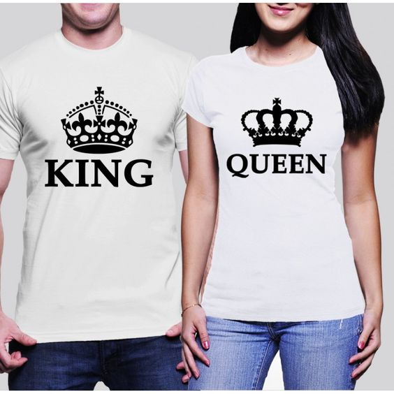 Polo Personalizado Pareja - King Queen - Tienda Nébula