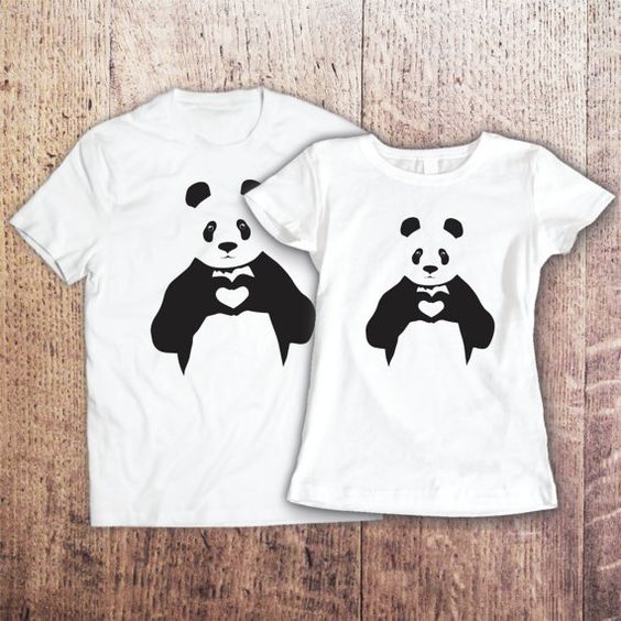 Polo Personalizado Pareja - Pandas - Tienda Nébula