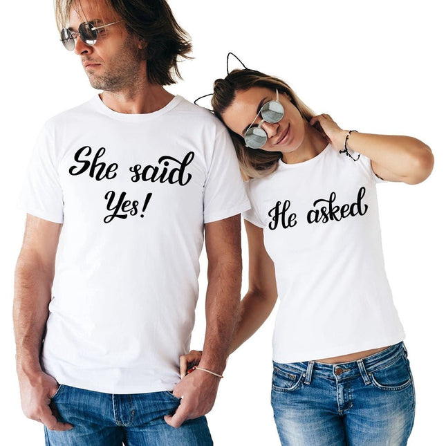 Polo Personalizado Pareja - She Said Yes - Tienda Nébula