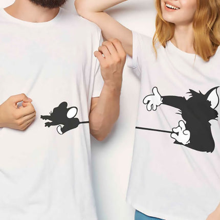 Polo Personalizado Pareja - Tom y Jerry - Tienda Nébula