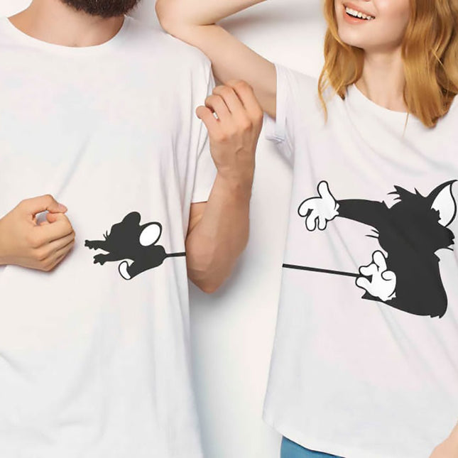 Polo Personalizado Pareja - Tom y Jerry - Tienda Nébula