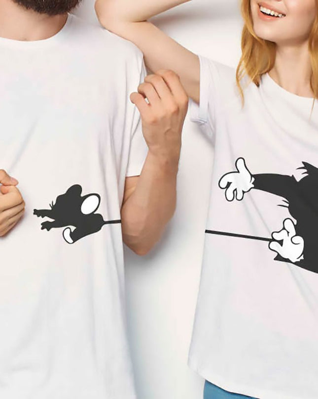 Polo Personalizado Pareja - Tom y Jerry - Tienda Nébula