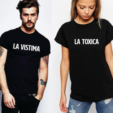 Polo Personalizado Pareja - Vistima Toxica - Tienda Nébula