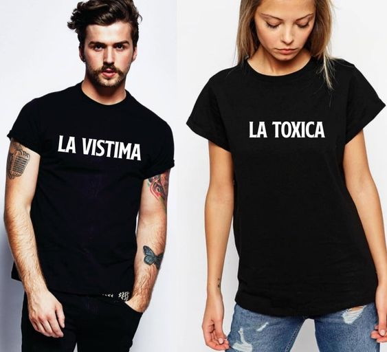 Polo Personalizado Pareja - Vistima Toxica - Tienda Nébula