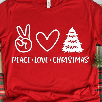 Polo Personalizado - Peace - Love - Christmas - Tienda Nébula