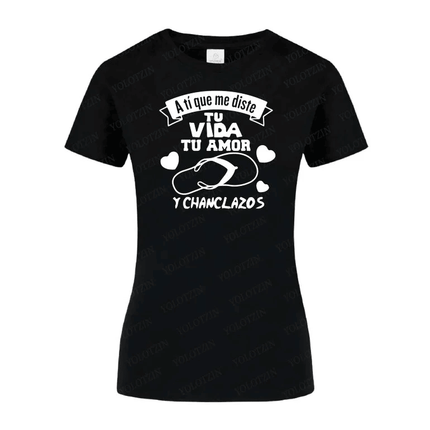 Polo Personalizado - Vida, amor y chanclazos - Tienda Nébula