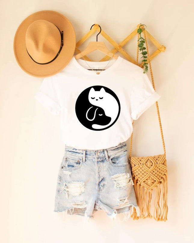 Polo Personalizado - GATO Y PERRO