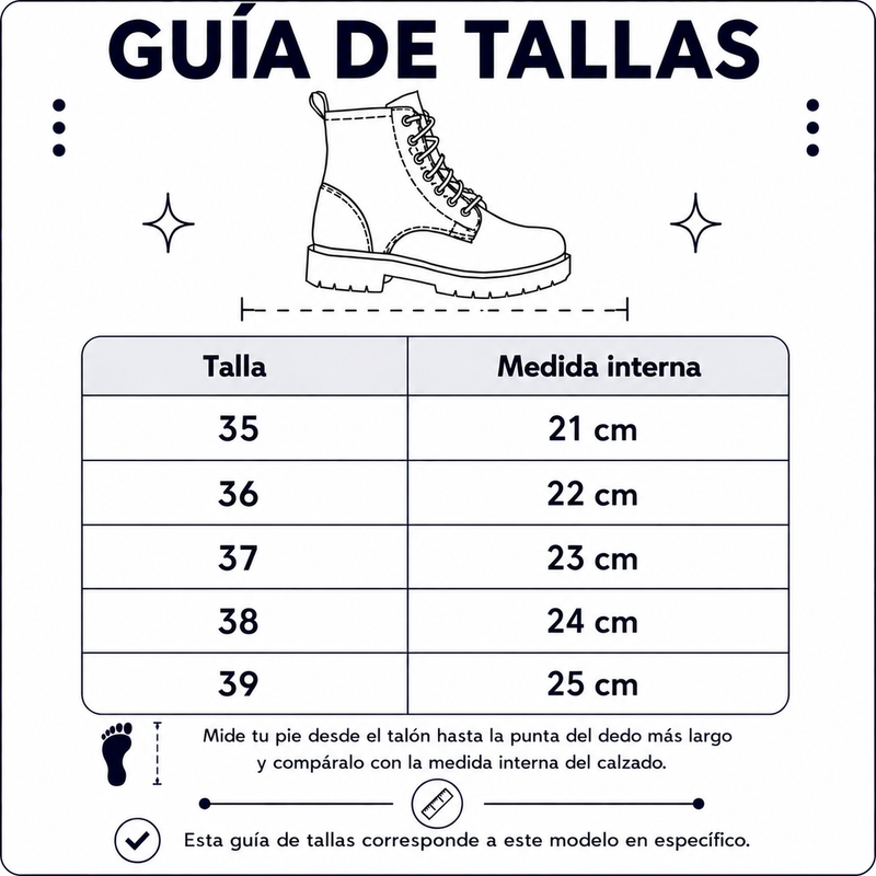 Guía de tallas