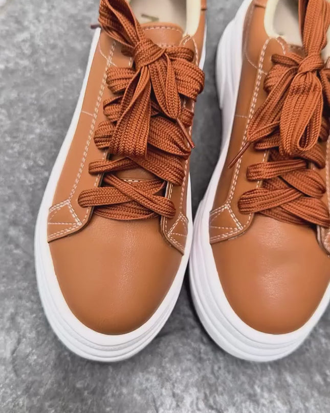 Zapatillas Urbanas Mujer Benares - Camel