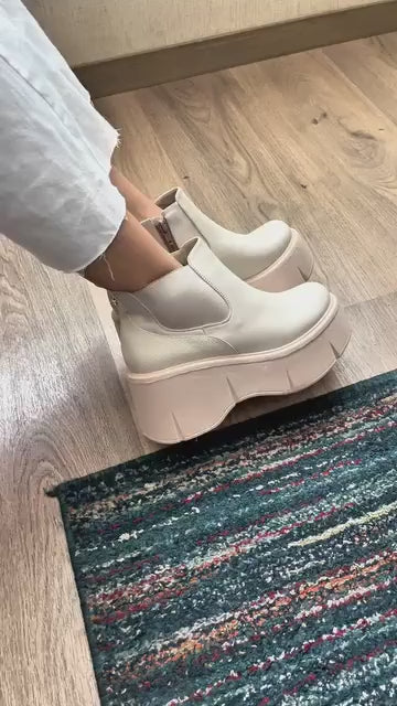 Botas Mujer Uncover - Nude
