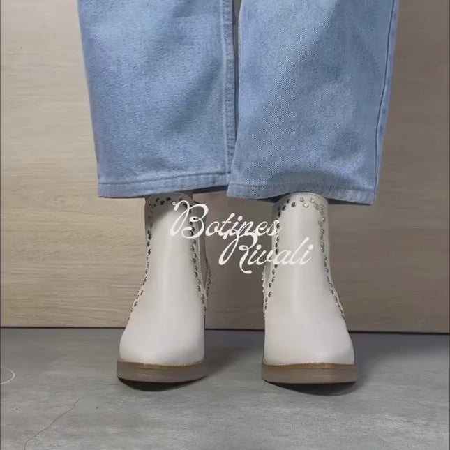 Botines Mujer Rivali - Nude