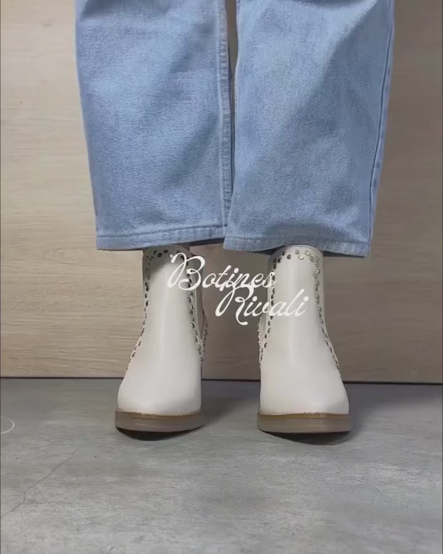 Botines Mujer Rivali - Nude