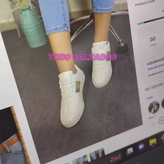 Zapatillas Urbanas Mujer Venecia - Azul