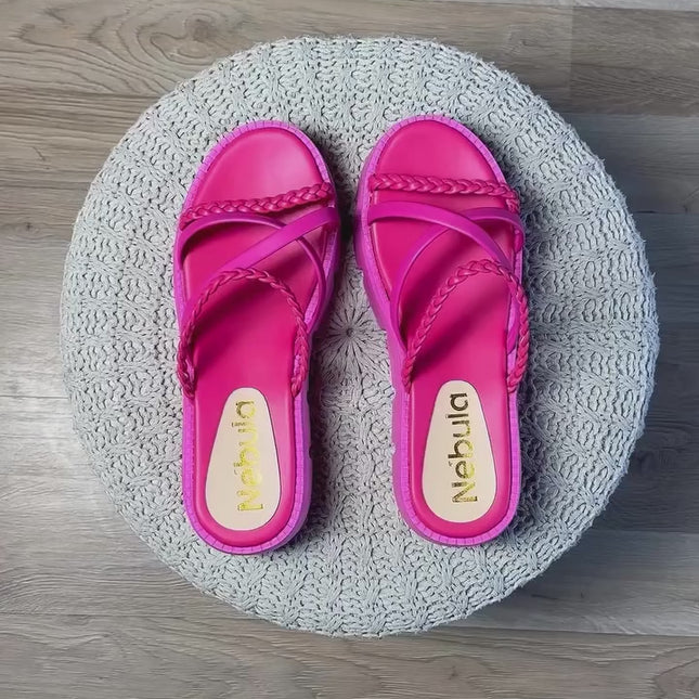 Sandalias Casuales Mujer Abuya 2.0 - Fucsia