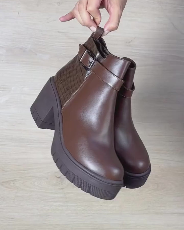Botines Mujer Kaliro - Marron