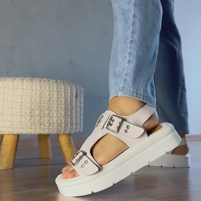 Sandalias Casuales Mujer Polanco - Blanco