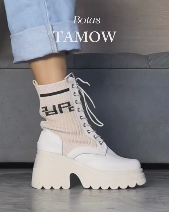 Botas Mujer Tamow - Nude