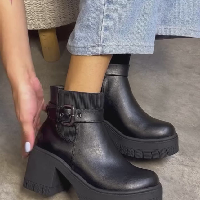 Botas Mujer Lar - Negro