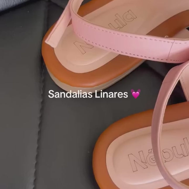 Sandalias Casuales Mujer Linares - Rosado