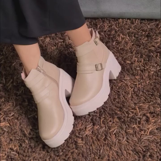Botas Mujer Naha - Hueso