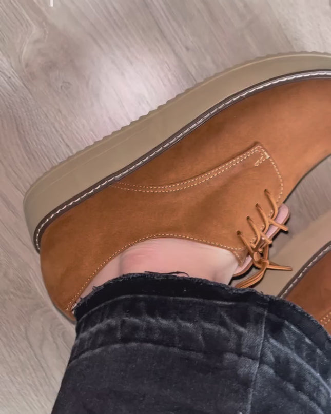 Mocasines Mujer Recife 3.0 - Camel Gamuza