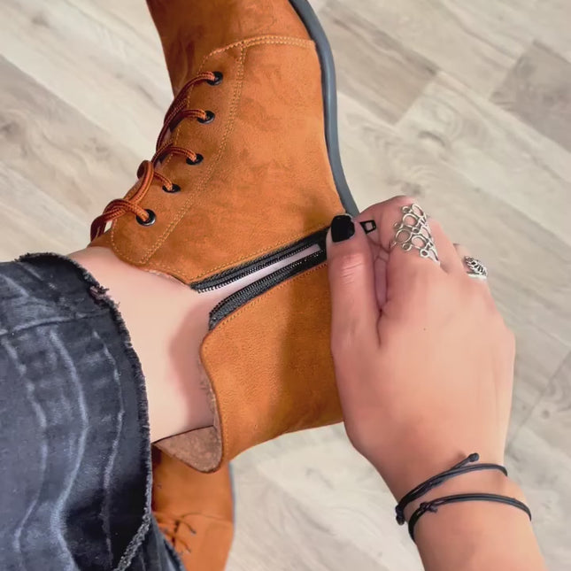 Botines Mujer Niza - Camel