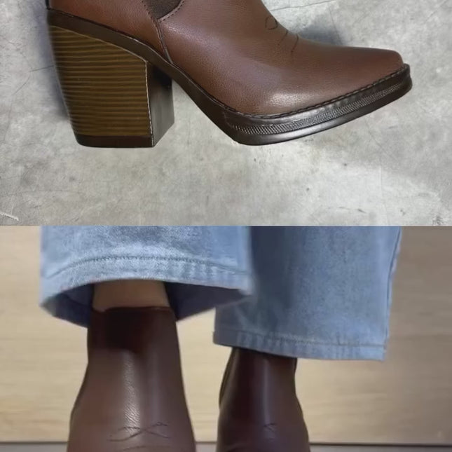 Botines Mujer Infany - Marron