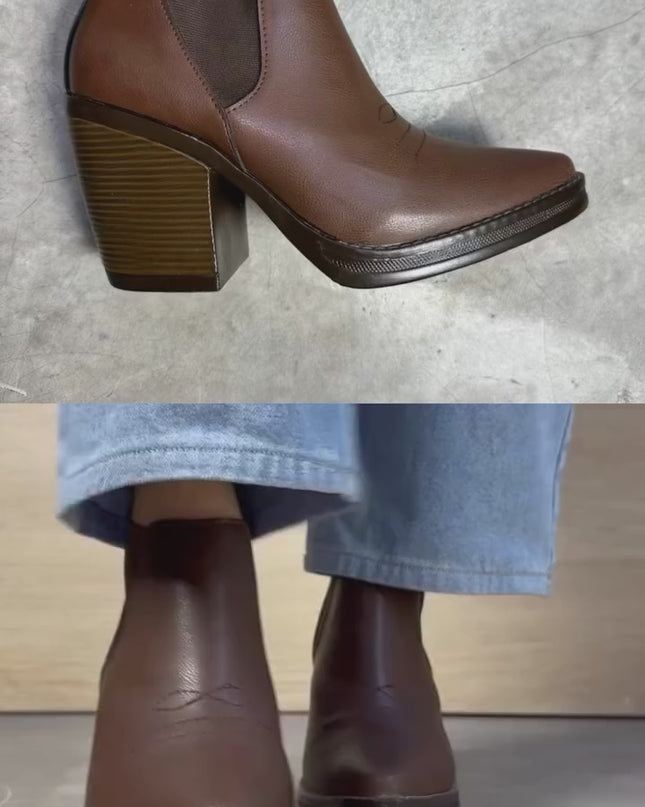 Botines Mujer Infany - Marron