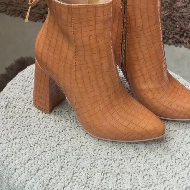 Botas Mujer Bubali - Camel Serpiente