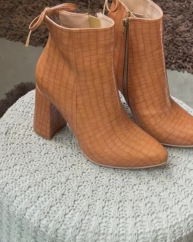 Botas Mujer Bubali - Camel Serpiente