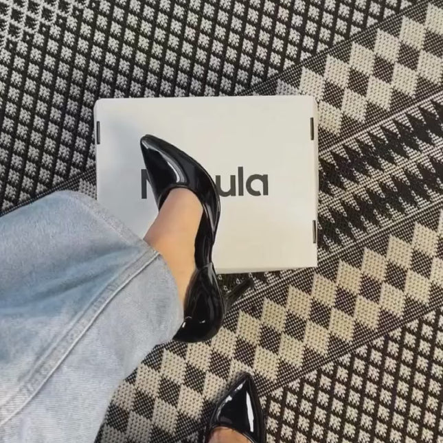 Stilettos Mujer Corinto - Negro Charol