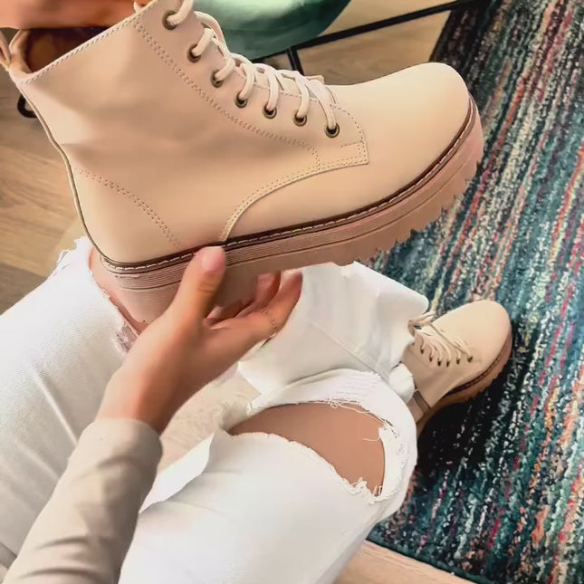 Botas Mujer Bado  - Beige