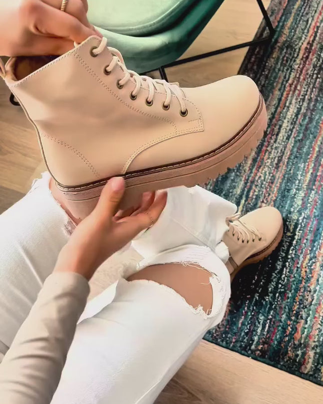 Botas Mujer Bado  - Beige
