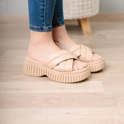 Sandalia Abumma - Beige - Tienda Nébula