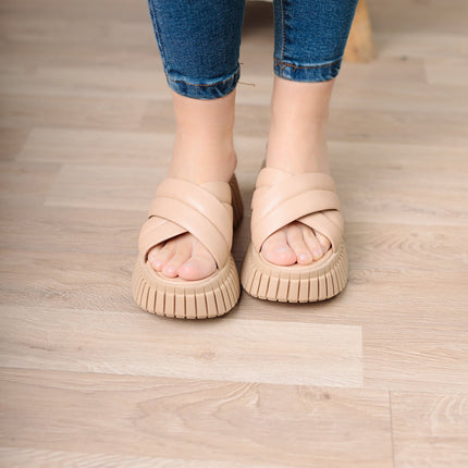 Sandalia Abumma - Beige - Tienda Nébula