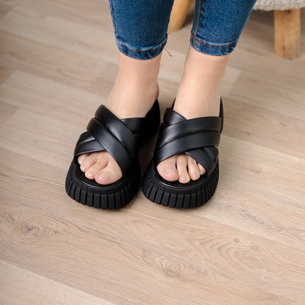 Sandalia Abumma - Negro - Tienda Nébula