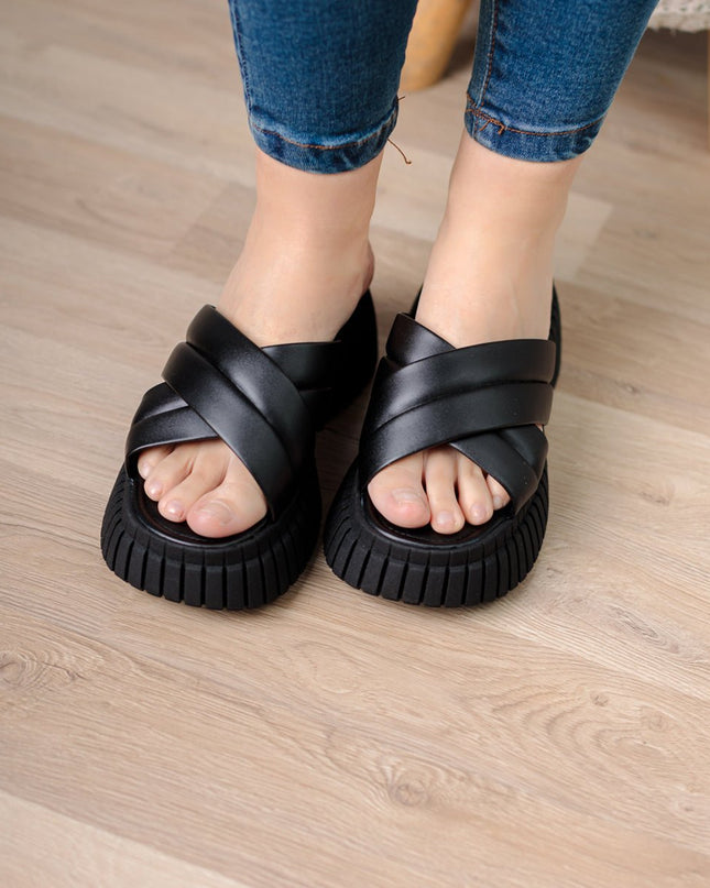 Sandalia Abumma - Negro - Tienda Nébula