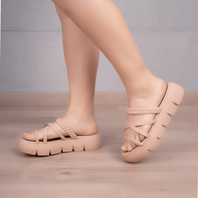 Sandalia Abuya - Nude - Tienda Nébula