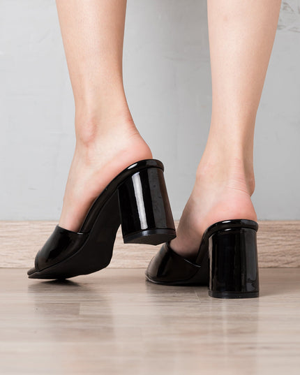 Sandalia Aly - Negro Charol - Tienda Nébula