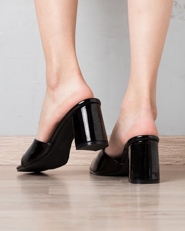 Sandalia Aly - Negro Charol - Tienda Nébula