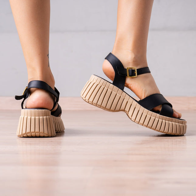 Sandalia Amberth - Negro - Tienda Nébula