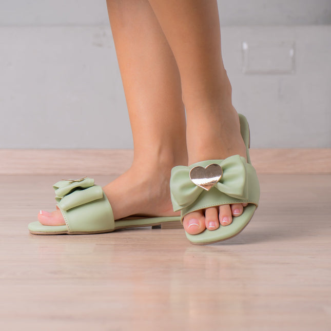 Sandalia Anca - Verde - Tienda Nébula
