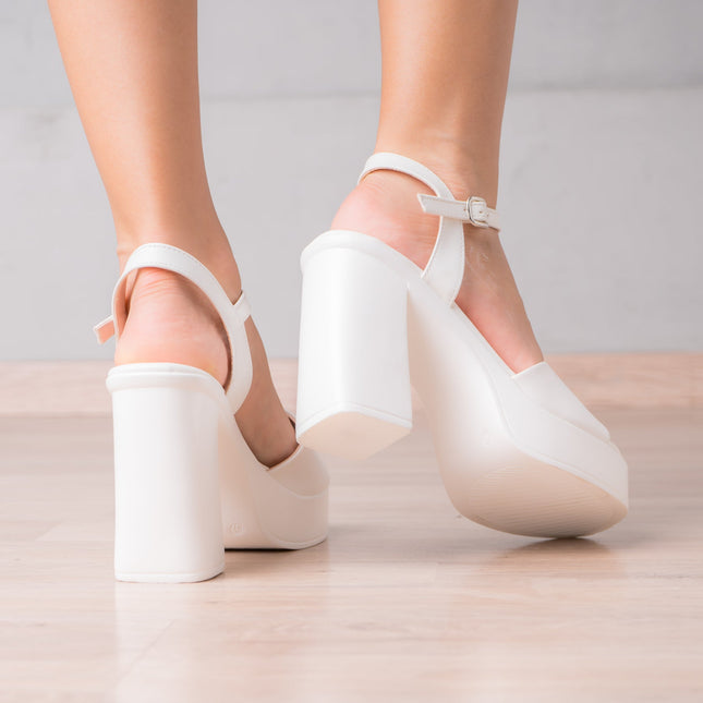 Sandalia Arabella - Blanco - Tienda Nébula