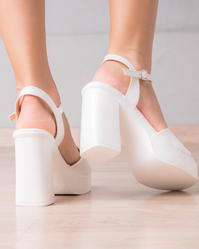 Sandalia Arabella - Blanco - Tienda Nébula