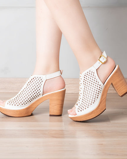 Sandalia Argoni - Blanco - Tienda Nébula