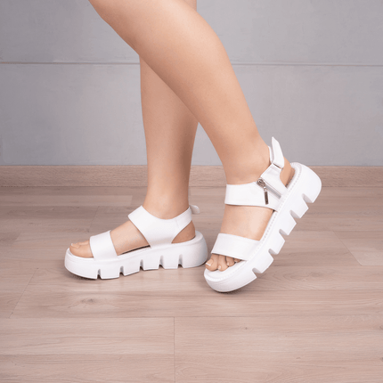 Sandalia Asmara - Blanco - Tienda Nébula
