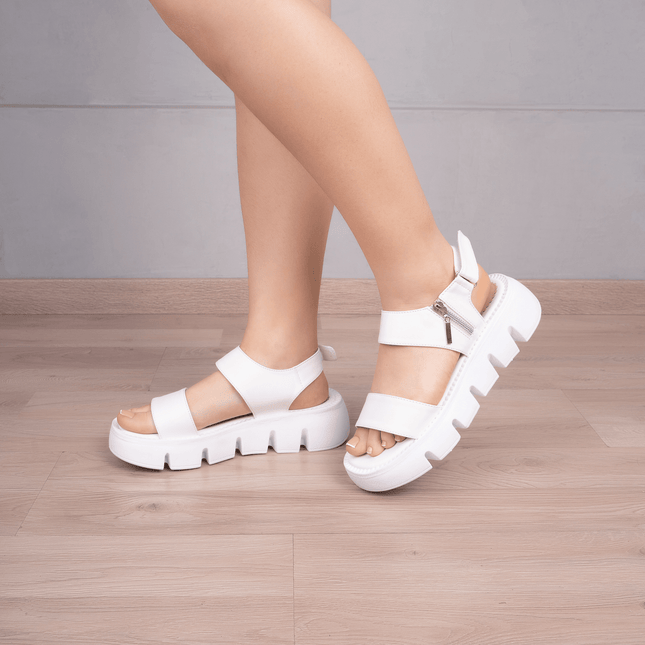 Sandalia Asmara - Blanco - Tienda Nébula