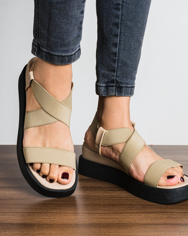 Sandalia Beauty - Beige - Tienda Nébula