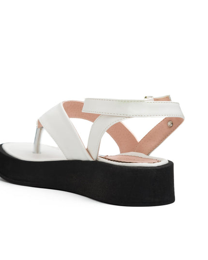 Sandalia Belvet - Blanco - Tienda Nébula