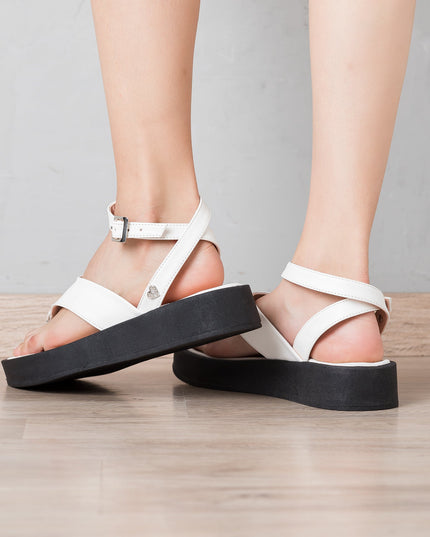 Sandalia Belvet - Blanco - Tienda Nébula